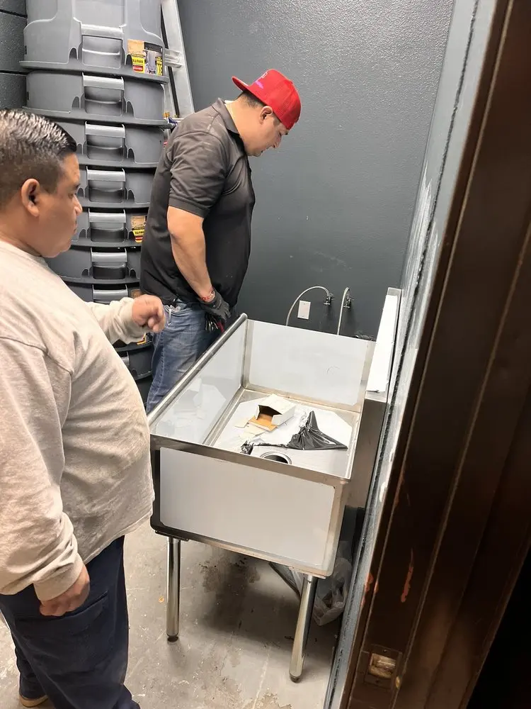 Commercial plumbing and sink installation in Forks